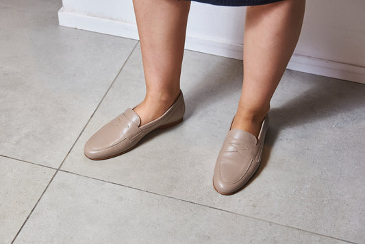 Don Louis Taupe Penny Loafer