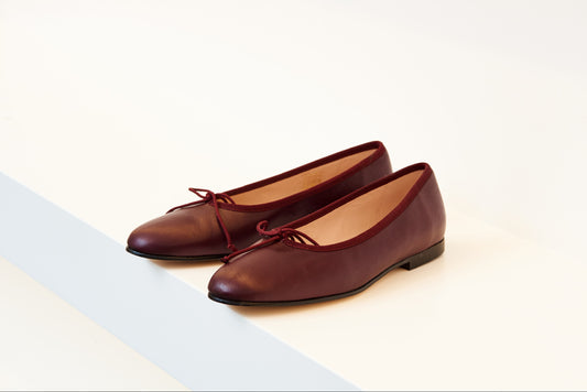 Valencia Red Ballet Flat - Halo Shoes
