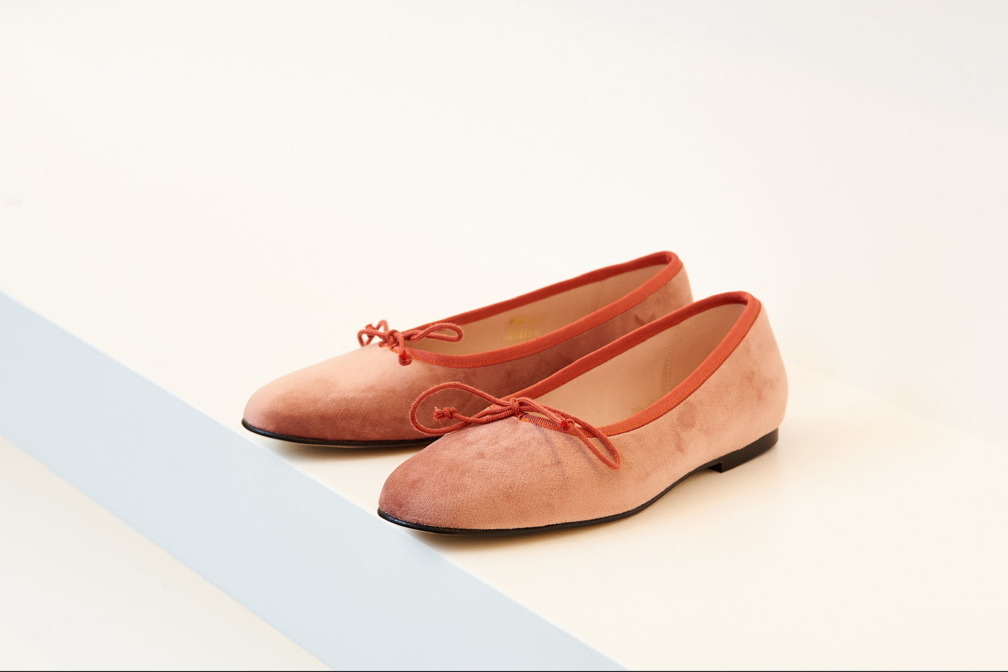 Valencia Pink Velvet Ballet Flat - Halo Shoes