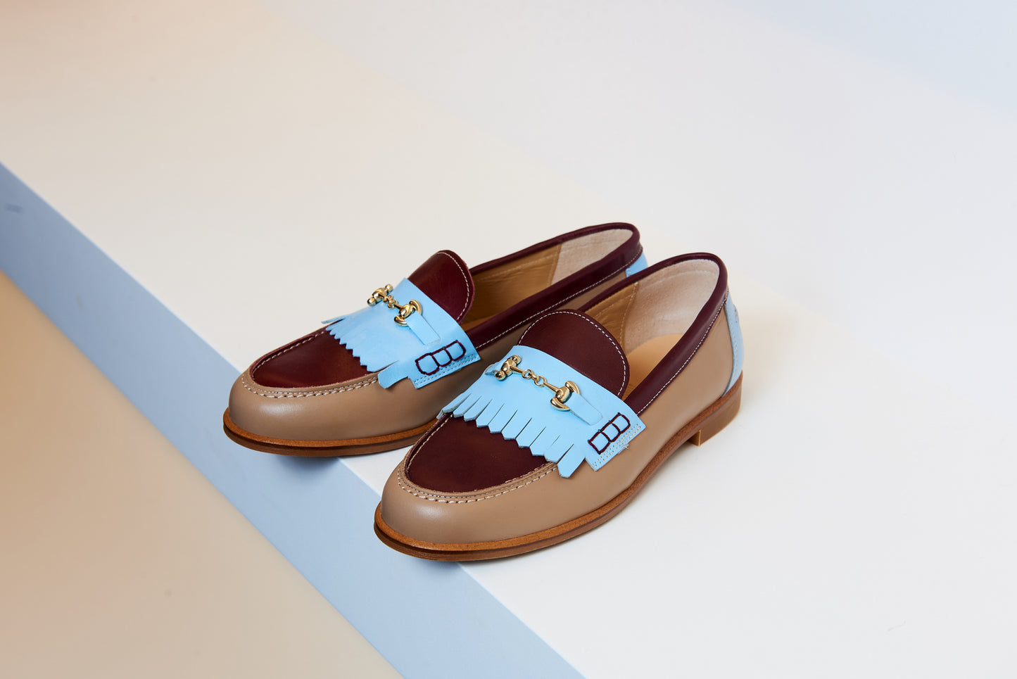 LMDI Brown Multicolor Fringe Loafer - Halo Shoes