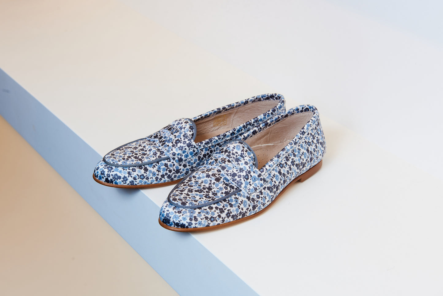 Don Louis Blue Floral Penny Loafer - Halo Shoes