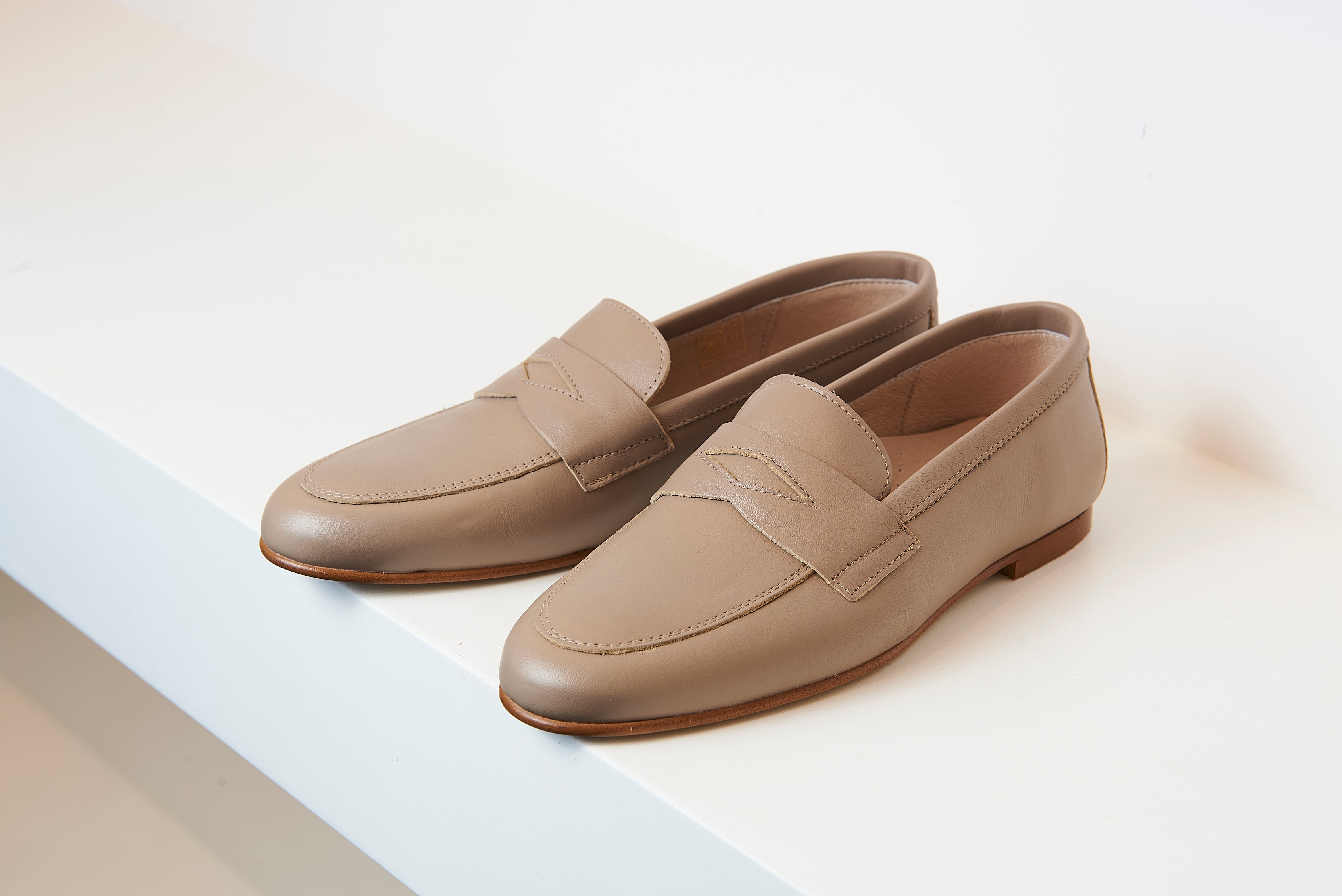 Don Louis Taupe Penny Loafer – Halo Shoes