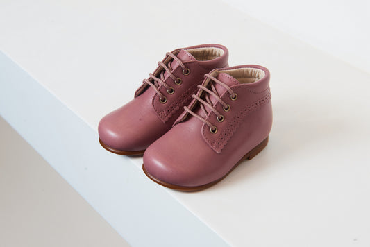 Beberlis Mauve Baby Bootie - Halo Shoes