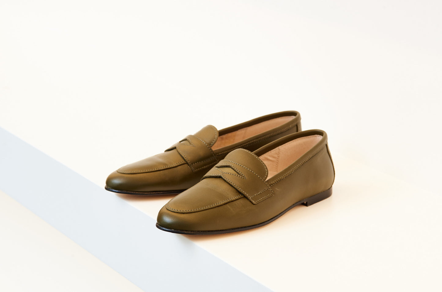 Hoo Olive Penny Loafer - Halo Shoes