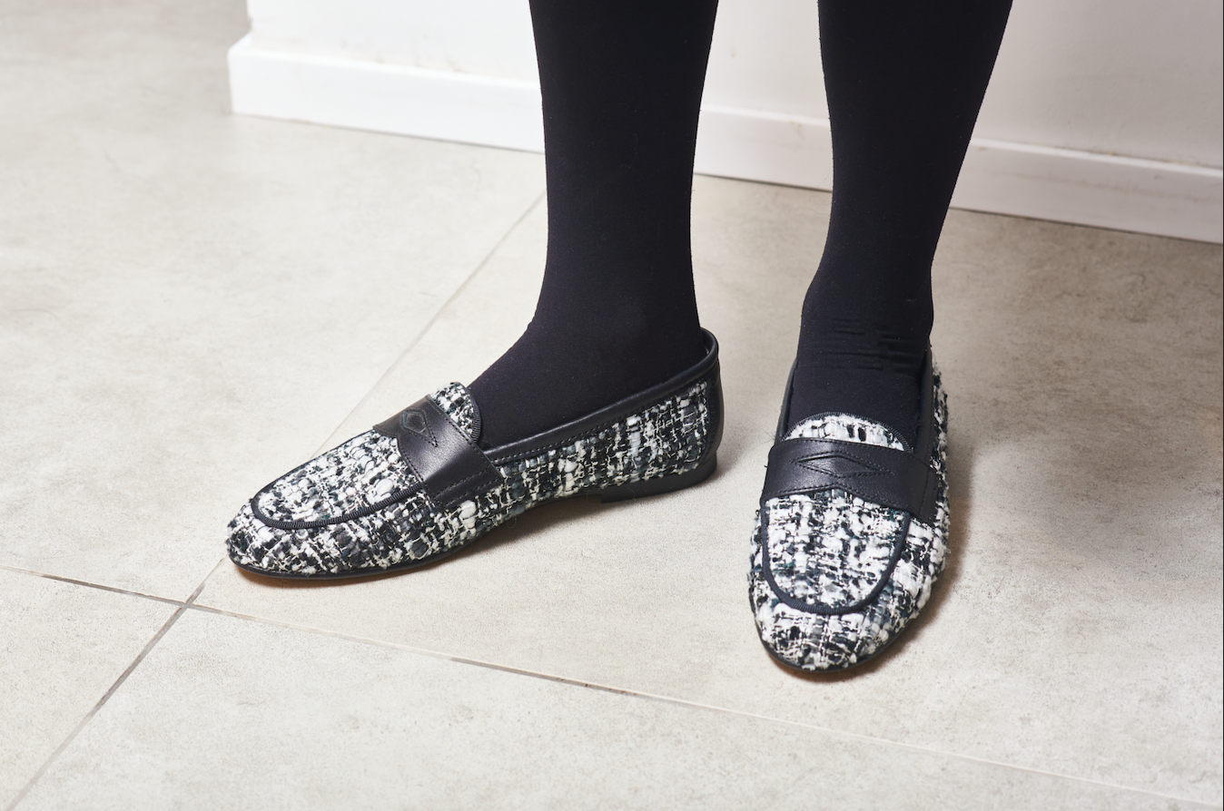 Hoo Tweed Penny Loafer - Halo Shoes
