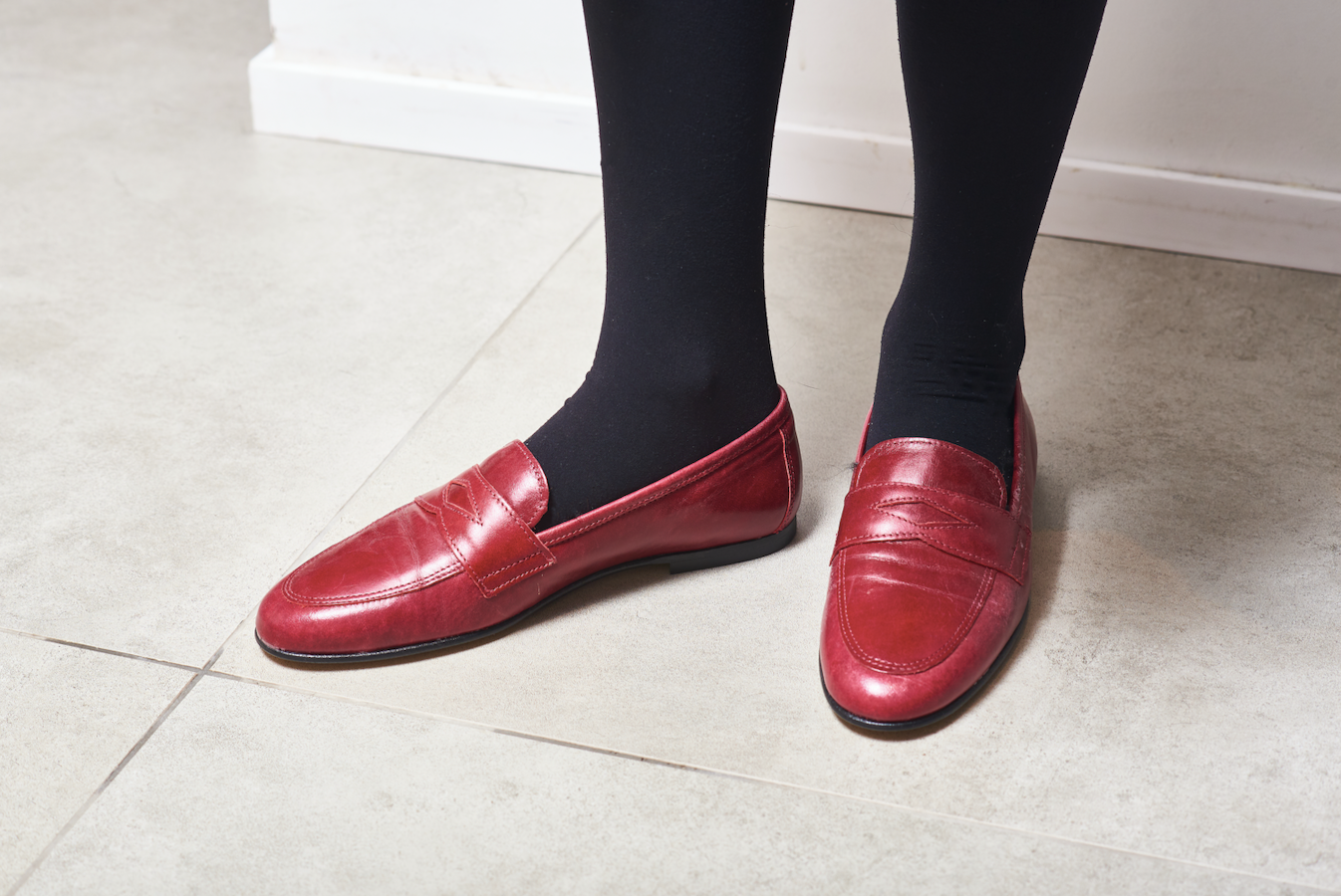 Hoo Red Penny Loafer - Halo Shoes