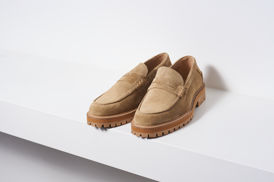 Angulus Tan Penny Loafer - Halo Shoes