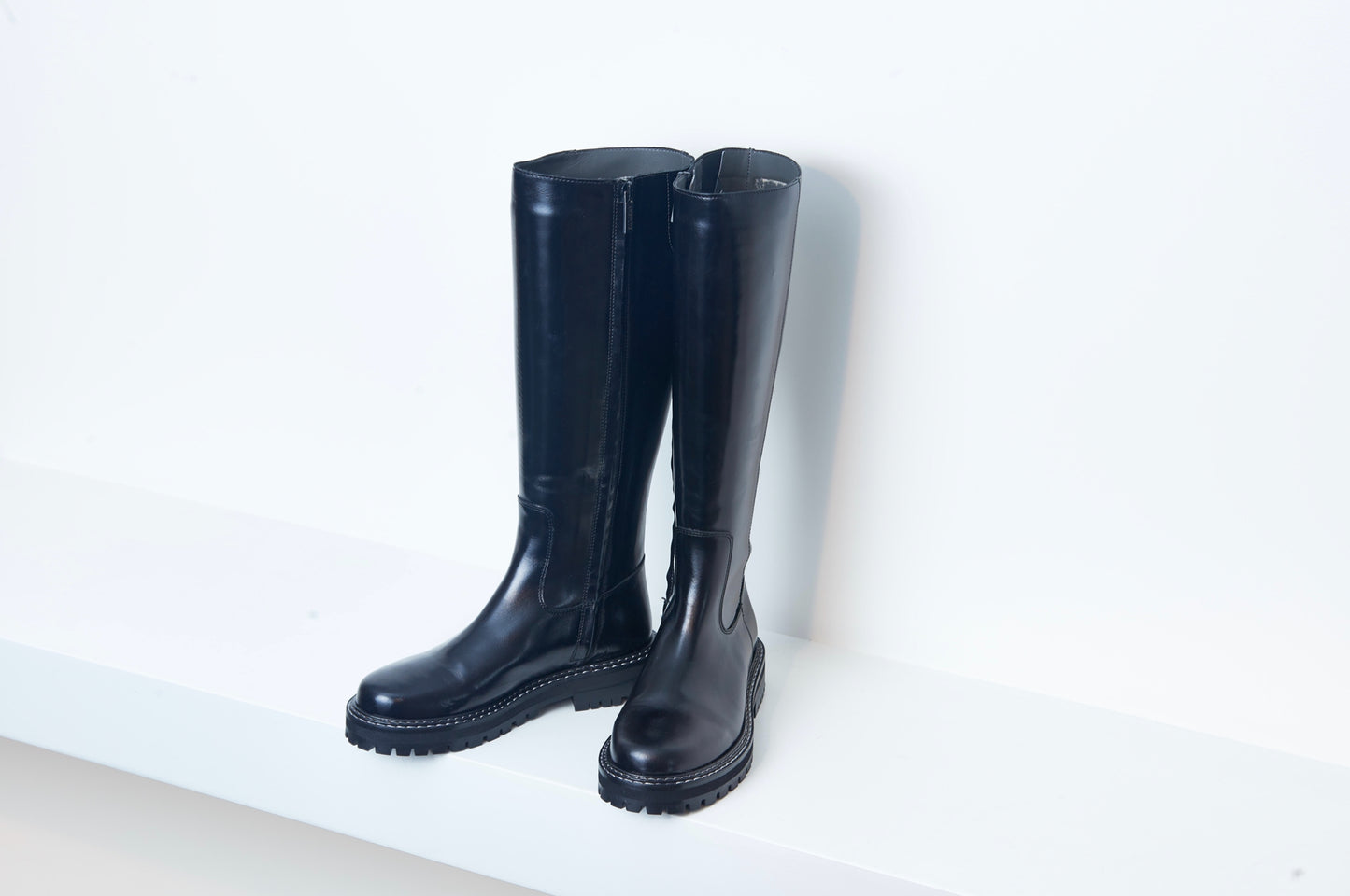 Angulus Black Tall Boot