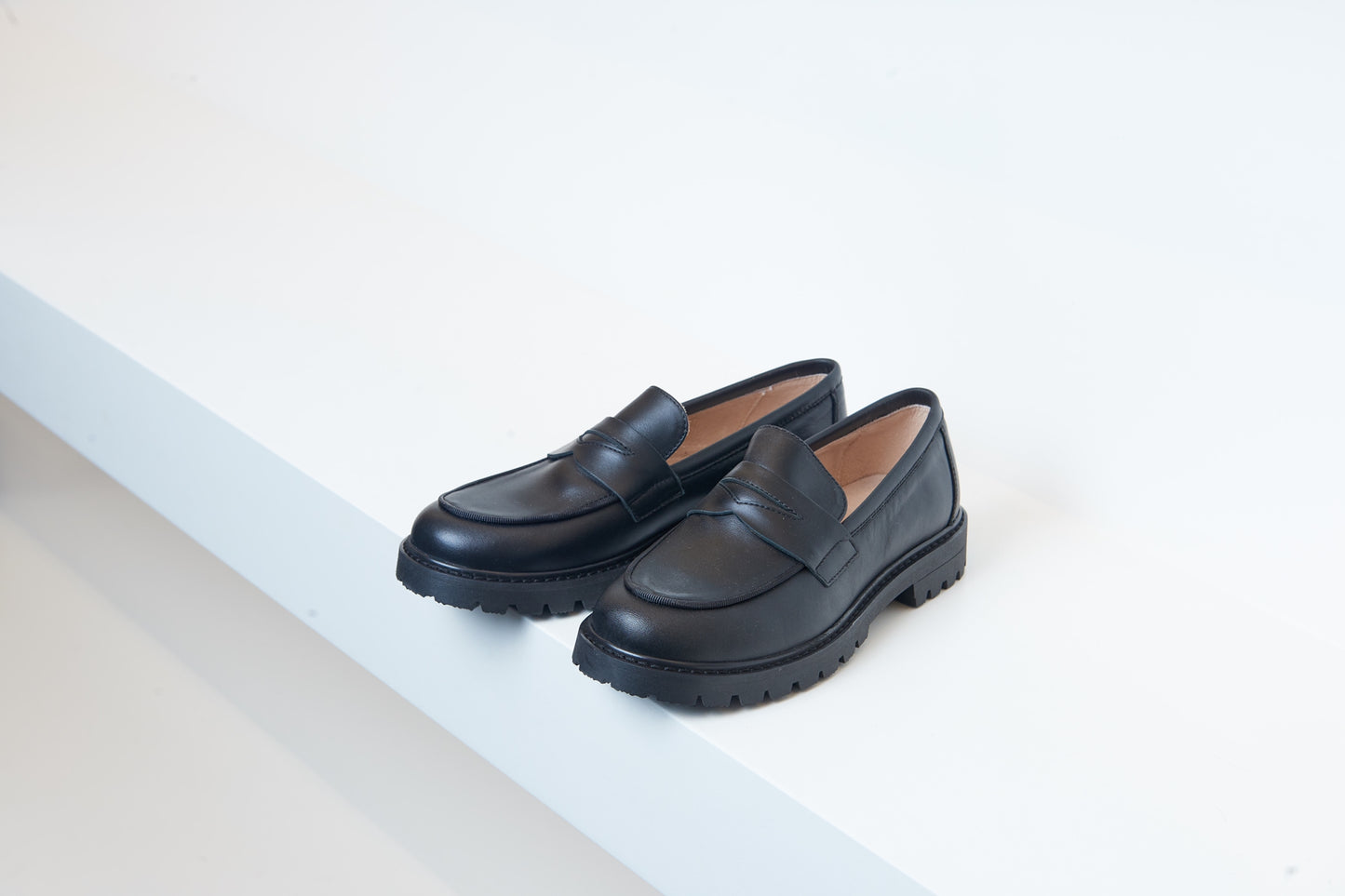 Don Louis Black Chunky Loafer